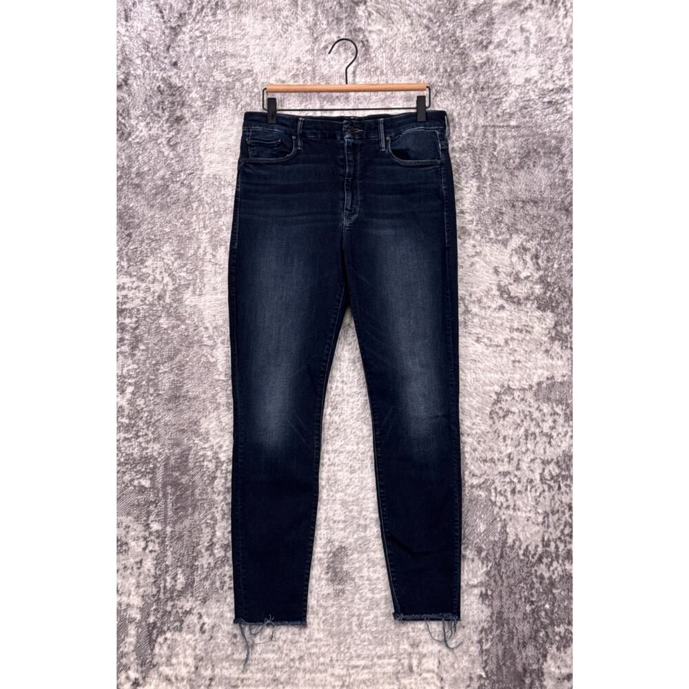 Mother High Waisted Ankle Fray Last Call Women's Black Denim Jeans - Picture 1 of 7